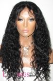 16 "onda profunda # 1 Glueless Full Lace Wigs 100% Indian Re